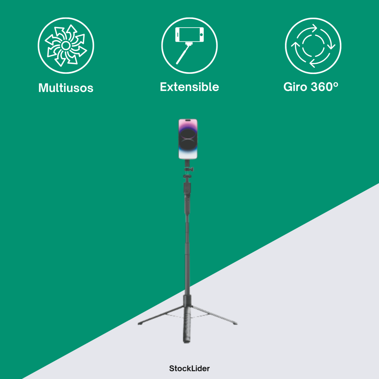 Palo selfie trípode