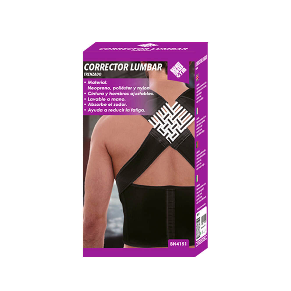 Corrector Postural Lumbar Soporte Para Corregir Postura Transpirable Alivio del Dolor de Espalda y Cervicales